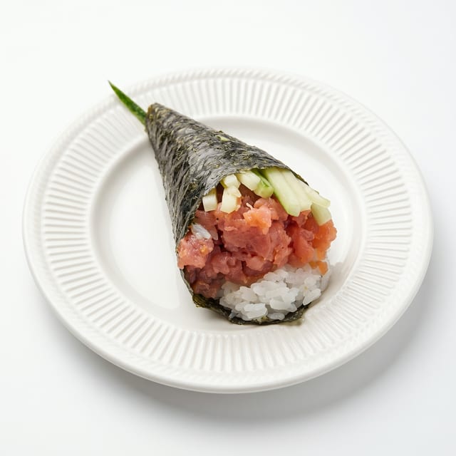 Spicy Crab Hand Roll.