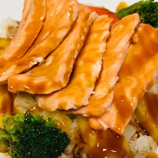 Baked Salmon Teriyaki Bowl